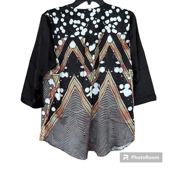 Lior Paris Women’s Multicolored Half Zip Up Top Size Small - Picture 3 of 11